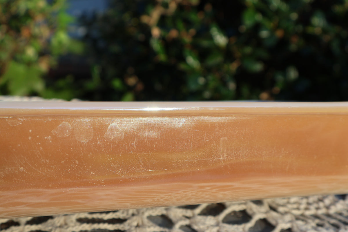 Fire King Peach Luster 2-Quart Casserole Dish #410