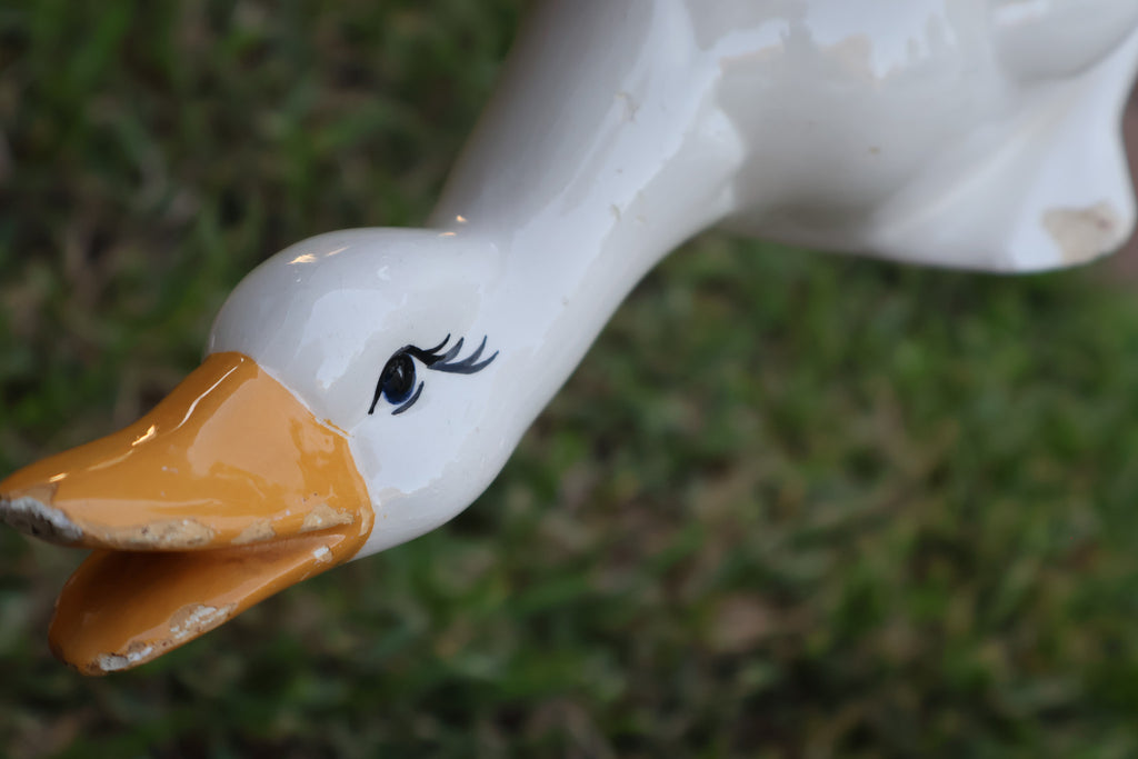 Vintage Ceramic Geese – Male & Female Pair