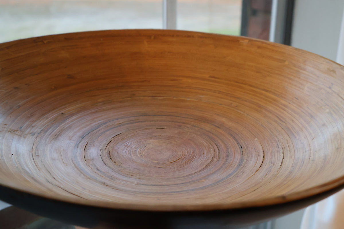 Decorative Wood Bowl – 13" Diameter