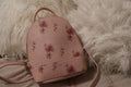 Mini Pink Floral Backpack Purse