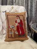 Cross Stitch Santa Pillow